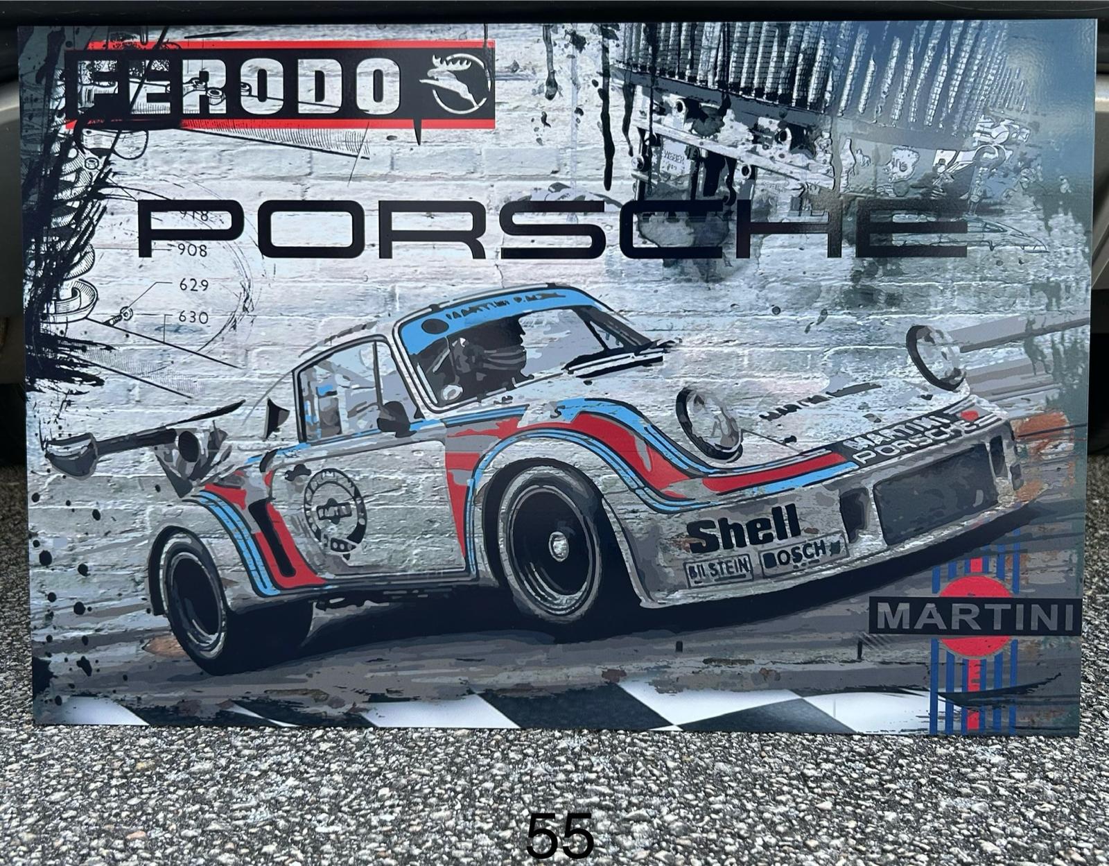 PORSCHE WHITE MARTINI